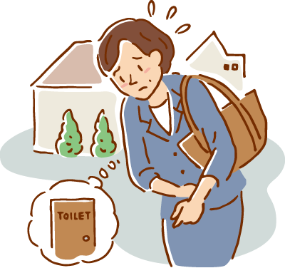 過活動膀胱と診断されるまでのイラスト画像