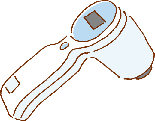 残尿測定検査のイラスト画像