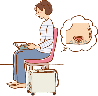 電気刺激療法、磁気刺激療法のイラスト画像